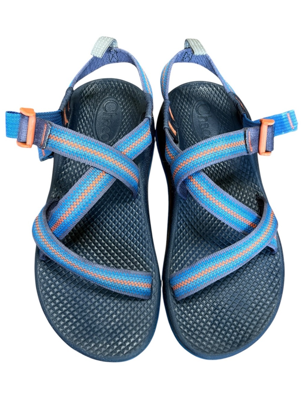 Chaco Kids Unisex Z/1 EcoTread Sandal Blue Orange Sz 4US
